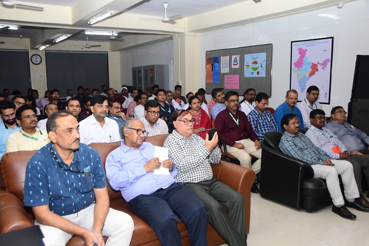 PIBMumbai's tweet photo. The National Statistics Office (NSO) organized a Regional Training Camp for the 80th Round of National Sample Survey on "Household Social Consumption: Health" and "Comprehensive Modular Survey on Telecom" at Navi Mumbai. The surveys will begin on January 1, 2025! 

#NSO https://t.co/iZ3KfodjzY