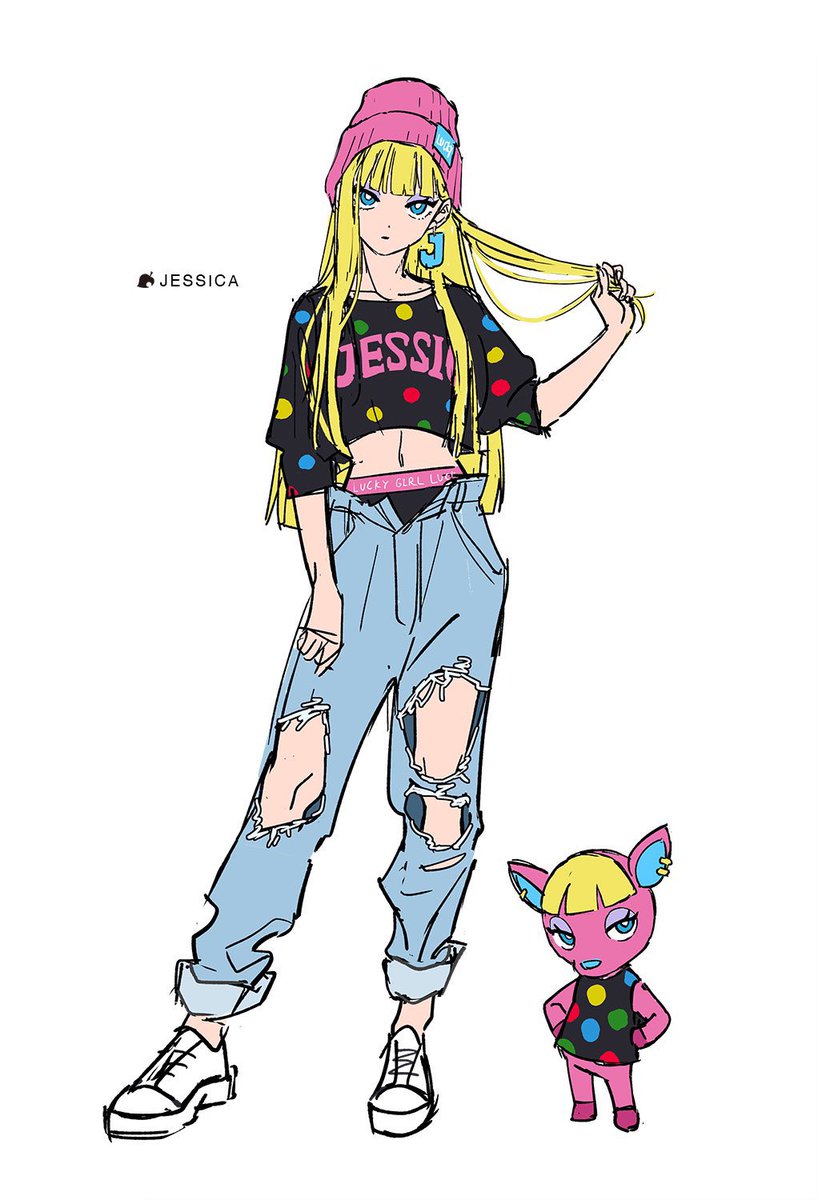 2024年自分が選ぶ今年の4枚 あつ森擬人化イラストから4枚