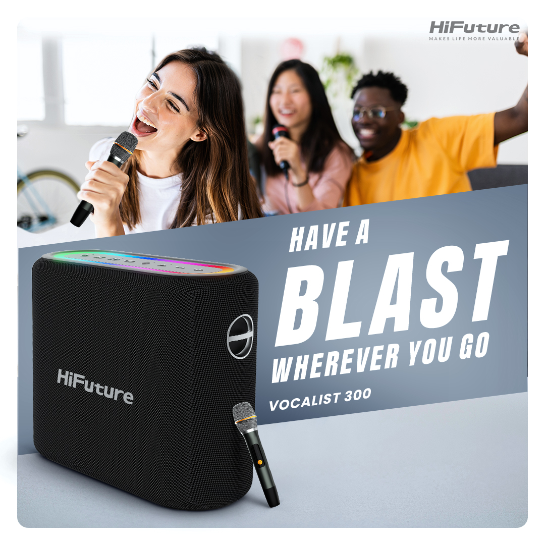 HiFutureGroup's tweet photo. Compact and easy to carry, HiFuture’s Vocalist speaker goes wherever you go. Pump your party with your favorite songs indoors or outdoors with ease.
.
#HiFuture #Vocalist #wirelesspeaker #powerfulspeaker #lifestyle #innovation #technology #audiodevice https://t.co/D3blvJY6Wb