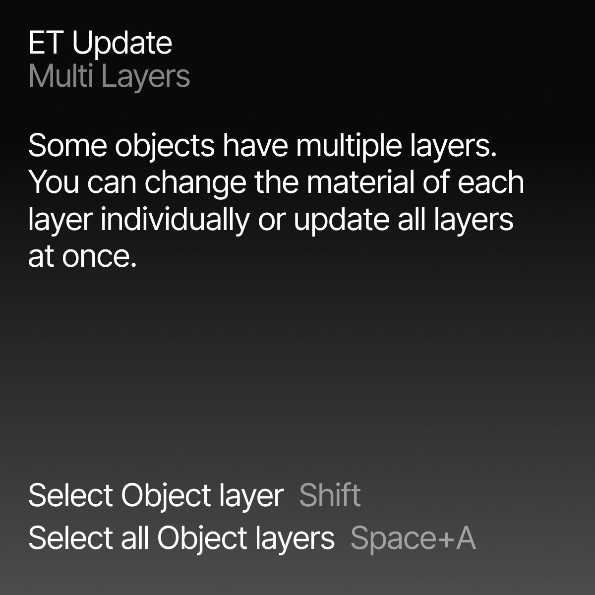 endlesstools's tweet image. 🌈Some objects consist of multiple layers. You can change the material of each layer individually or update all layers at once. Simply select the desired layer using your trackpad or mouse, and apply the material change. #endlesstools #lego #multilayer #3d #3ddesign