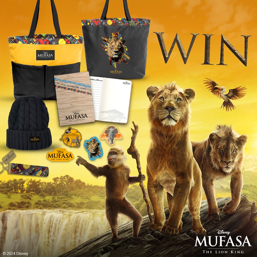 WIN MUFASA: THE LION KING PRIZES! Oh, we just can’t wait... for #Mufasa: The Lion King, so we’re giving you the chance to win some prizes! LIKE and SHARE this post, and TAG who’s in your cinemagoing pride. One winner will be chosen at random on 02/01/2025. UK only. Ts &amp; Cs apply