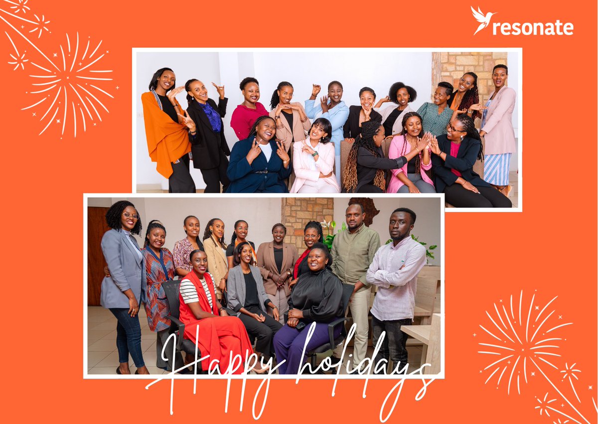 Rworkshops's tweet photo. The Resonate team wishes you a joyful holiday season and a prosperous New Year 2025! 🎉
Thank you for being a part of our journey in 2024!

#HappyHolidays #Turikumwe https://t.co/XFOl3M1GcF