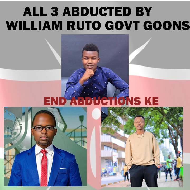 We are all pushing the #EndAbductionsKE .

If this post appears on your TL, type #EndAbductionsKE #RutoMustGoNow