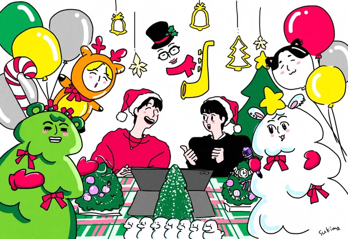 #HAPPYHOLIDAYS 
 #btsfanart 