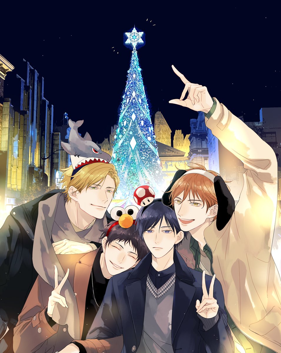 「クリスマスダブルデート 」|南月ゆう📚5/1『エンゲージ』2巻のイラスト