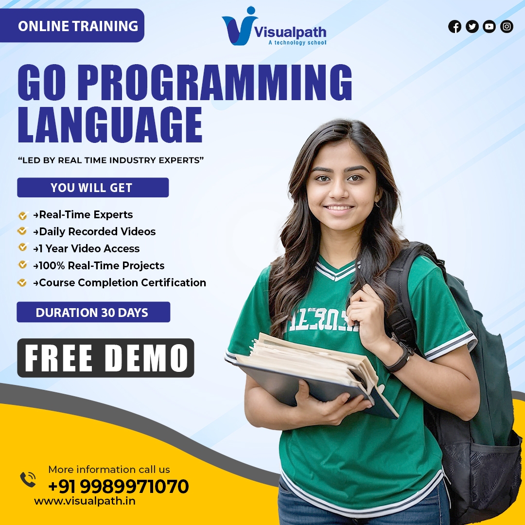 harikrishn87010's tweet image. #Visualpath is one of the Best #GolangTraining In Hyderabad.We provide real-time Projects with highly skilled and certified trainers with 15+ years of experience. For more information Call us: +91-9989971070
WhatsApp:whatsapp.com/catalog/919989…
Visit: visualpath.in/online-golang-…