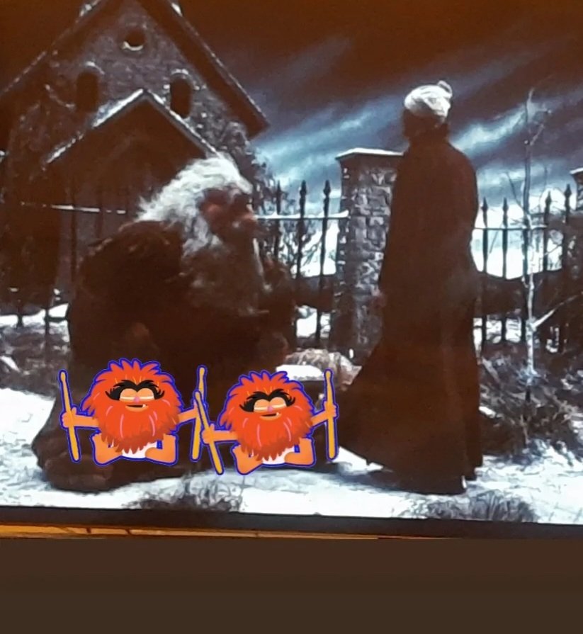 MrsWoodings's tweet photo. Did anybody else think that they should have had animal play Ignorance and Want? Or are you normal? #TheMuppetsChristmasCarol https://t.co/riMJBzXCQZ
