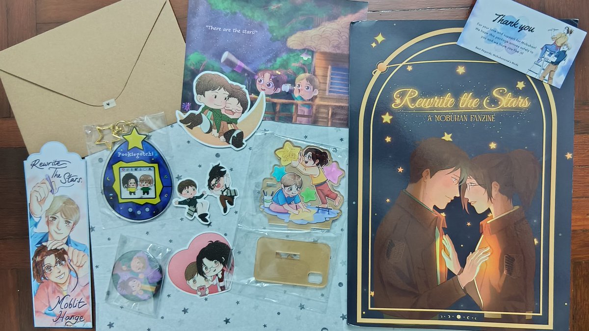IT'S HERE! My long awaited treasure is here! 😭💖 Thank you so much <a href="/Mobuhanzine/">Mobuhan Zine || COMPLETED</a> team, all artists and writers involved to make this beautiful magic happen!! ♡