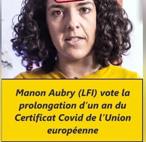 AuBonTouiteFrançais 🍾🍾🍾 (@victorsinclair3) on Twitter photo Coucou <a href="/ManonAubryFr/">Manon Aubry</a>
C'est vrai que tu as voté la prolongation du certificat Covid de l'Union Européenne ?
En fait t'es vachement mainstream et "vonderleyen compatible" comme fille !
Imagine si tes électeurs savaient ça ! Coucou <a href="/ManonAubryFr/">Manon Aubry</a>
C'est vrai que tu as voté la prolongation du certificat Covid de l'Union Européenne ?
En fait t'es vachement mainstream et "vonderleyen compatible" comme fille !
Imagine si tes électeurs savaient ça !