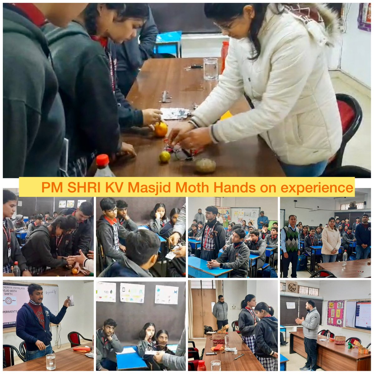 kvmasjidmoth's tweet image. Hands on experiments about Buoyancy &amp;amp; atmospheric pressure;Semiconductor Electronics ;Electrochemistry and electric cells were conducted by IIT Delhi Research Scholars with our students.
#PMSHRI 
#ProjectInnovation
#ExperientialLearning 
@kvs_ro