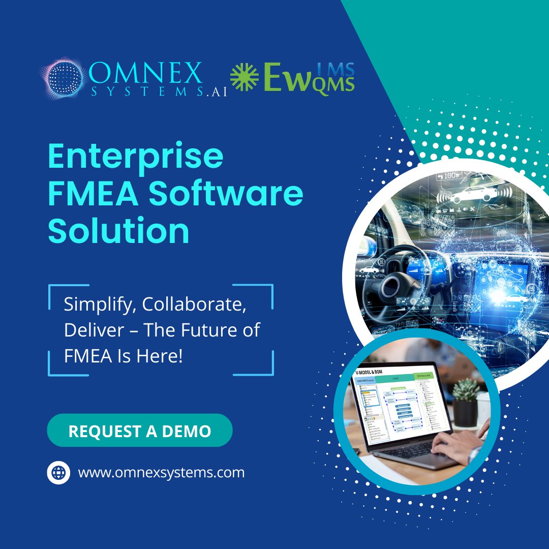 OmnexSystemsLLC's tweet image. 👉 hubs.ly/Q030tLxD0
𝐑𝐞𝐯𝐨𝐥𝐮𝐭𝐢𝐨𝐧𝐢𝐳𝐞 𝐅𝐚𝐢𝐥𝐮𝐫𝐞 𝐀𝐧𝐚𝐥𝐲𝐬𝐢𝐬 𝐰𝐢𝐭𝐡 𝐎𝐦𝐧𝐞𝐱 𝐅𝐌𝐄𝐀 𝐒𝐨𝐟𝐭𝐰𝐚𝐫𝐞!
Leading OEMs such as Ford and BMW are requiring suppliers to implement this technology for early failure detection.

#EnterpriseFMEA #FMEASoftware