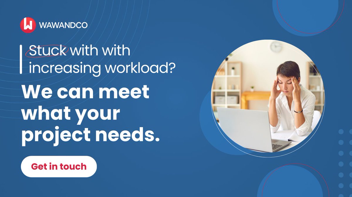 wawandco's tweet image. Is your workload piling up? 💼
We’re here to meet your project’s needs, no matter the challenge. 

Let’s talk: wawand.co/contact/?utm_s…

#ProjectSupport #TechSolutions #WawandcoHelpsYou