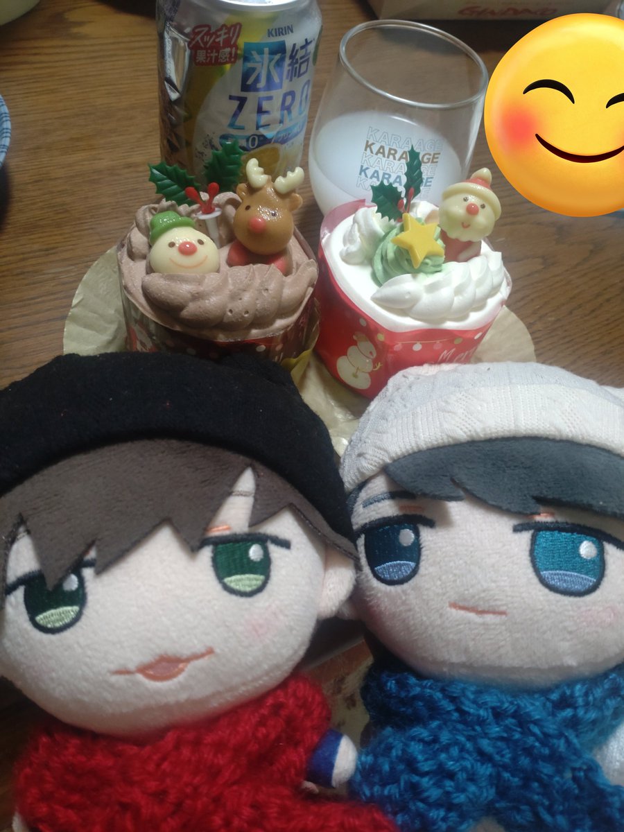 - ̗̀ 🤍🎄𝑀𝑒𝑟𝑟𝑦 𝐶ℎ𝑟𝑖𝑠𝑡𝑚𝑎𝑠🎄🤍  ̖́-
2人とも嬉しそうですね！

そしてマフラー！間に合ってよかった🤭💕💕可愛くできたでしょ？