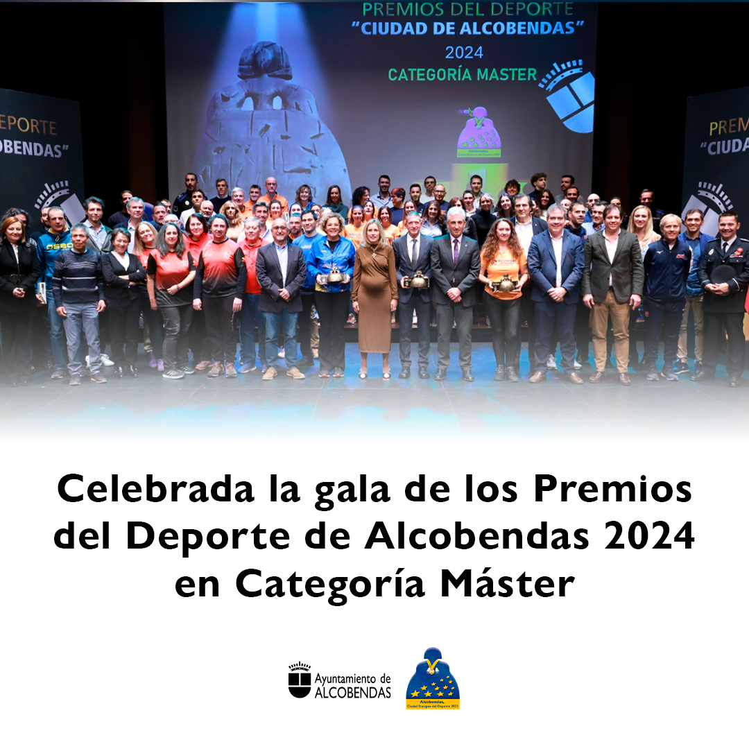 🏆 El Auditorio Paco de Lucía del Centro de Arte Alcobendas acogió la gala de los primeros Premios del Deporte de Alcobendas en categoría máster, que reconocen los méritos de deportistas, entidades deportivas, fundaciones, clubes y empresas que han destacado

#DeporteAlcobendas