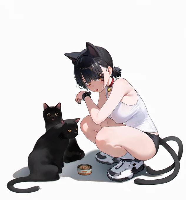 猫又  