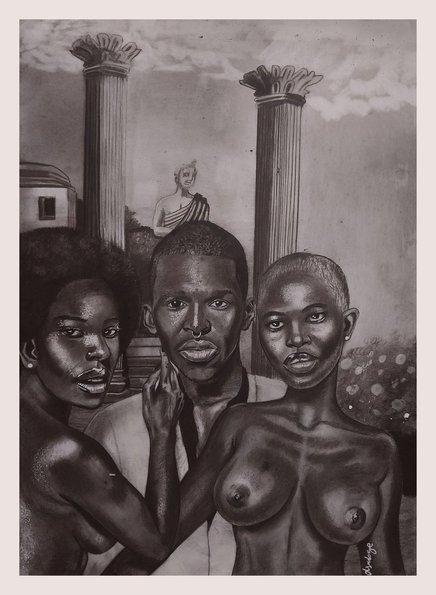Isadozee's tweet photo. This is a recent piece I've created.
I titled it: " Mr Bitches."
Mediums: Charcoal on A3 Cartridge Paper.

Well what does this stands for.. A man's decadence when he is in his prime.

#art
#contentcreation
#contentcreator
#culture
#traditionalart
#visualart https://t.co/InolfGz99I