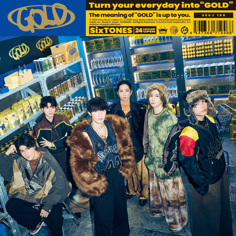 SixTONES、5thアルバム『GOLD』1/15発売❗️ 「GONG｣「ここに帰ってき