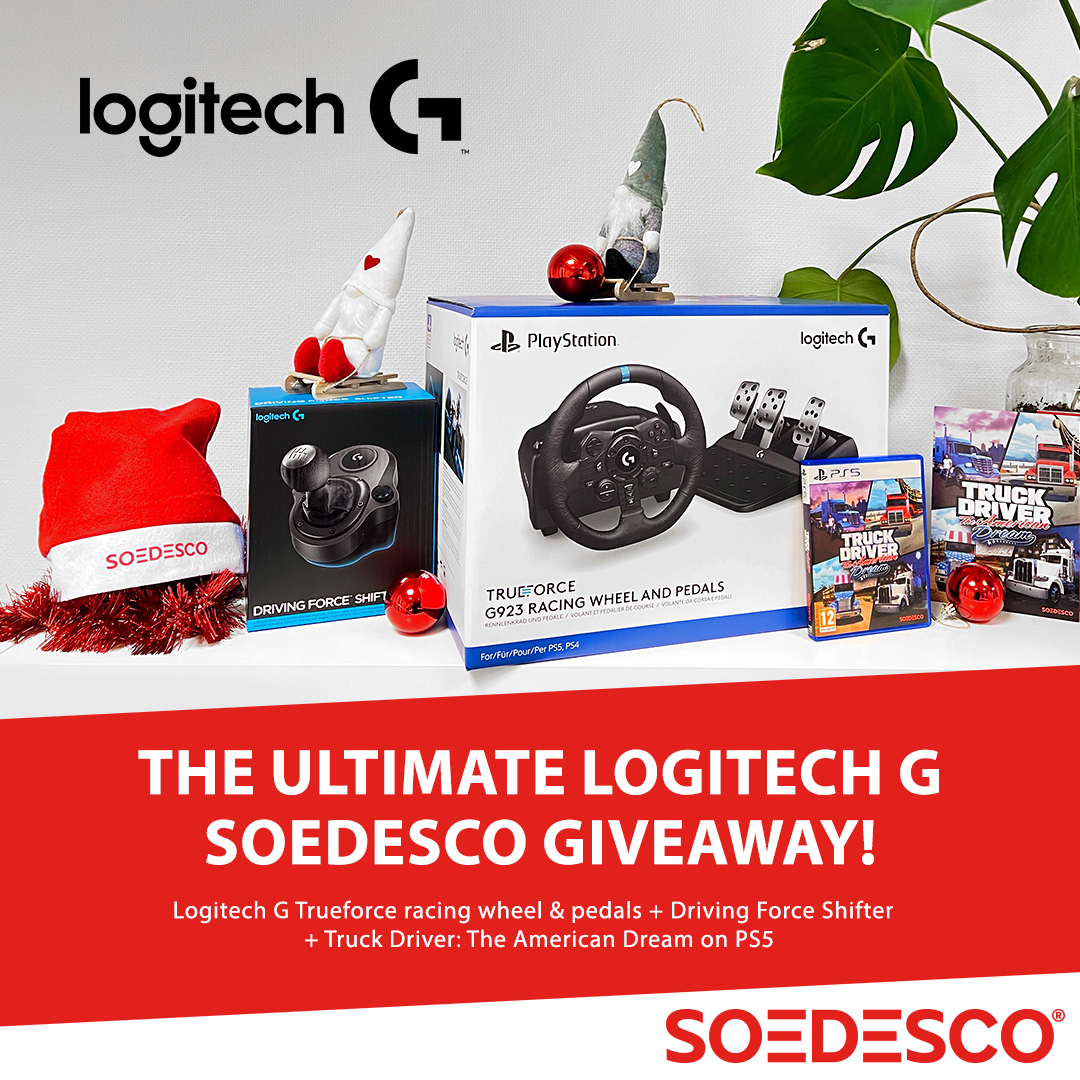 SOEDESCO's tweet image. 🎅🚚 LAST GIVEAWAY OF THE YEAR, TRUCKERS!

Your truck breaks down, and Santa offers to co-drive... 
💬 What’s the weirdest cargo you’re hauling?
🎄 RT this post &amp;amp; follow @SOEDESCO &amp;amp; @LogitechG 

Start your 2025 with 🎮 Truck Driver: The American Dream #PS5 &amp;amp; 🛞 Logitech G G923 +…
