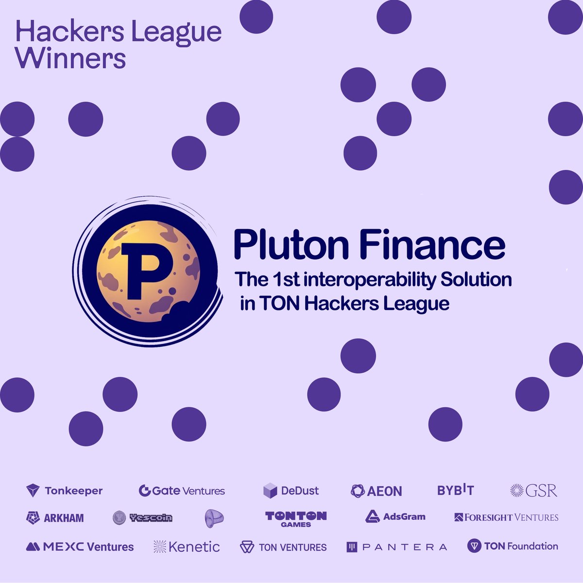 PlutonFinance's tweet photo. We did it! ๐ Pluton Finance is proud to be a winner at the 2024 TON Hackathon! ๐ Competing among 2,900+ hackers & 1,200+ projects, weโre honored to take home this incredible achievement.
Big thanks to @ton_blockchain & the amazing community! ๐ #TONHackathon #Web3 #DeFi #TON https://t.co/8gOLv6oUmE