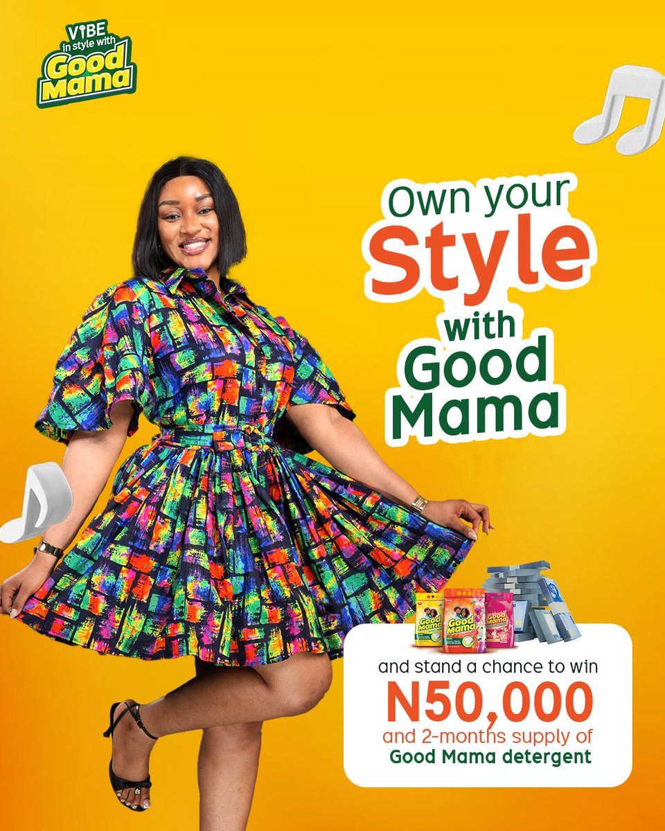 GoodMamaNigeria's tweet photo. Here’s how to join:
Start your video by repping your team—are you #TeamGenZ or #TeamMillennial?
Transition through 7 of your favorite outfits while vibing to the GoodMama jingle.
post your video on your page, and include the hashtag #OwnYourStyleWithGoodMama. https://t.co/wcuVDWMW2v