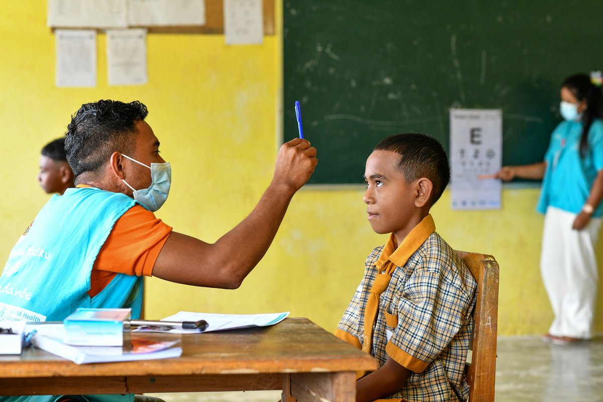 WHOTLS's tweet photo. Timor-Leste launched the School-Based Primary Health Care Pkg this Nov, a program making schools a vital link to healthcare. It aims to detect growth delays, vision/hearing,skin/oral health problems early, connecting kids to health centres https://t.co/KcKV5QVr7S #Recap2024 https://t.co/Uif012TD2Z