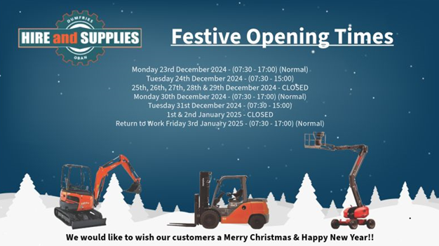 HireandSupplies's tweet photo. Good Morning Folks!! We are still open today until 5pm. Please get yourselves in if you require any last minute Hire, Gas, Tools or Equipment needs. Thanks.
😁 👍 🎄 https://t.co/2uDuYd7Rcj
