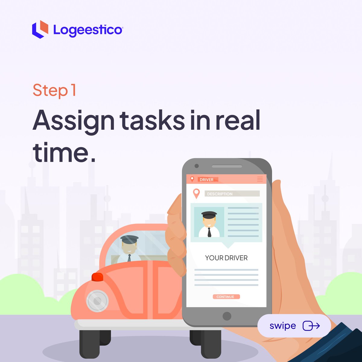 logeestico's tweet photo. 💡 Efficiency meets simplicity in driver management!
Logeestico makes it easy to:
1️⃣ Assign tasks in real time
2️⃣ Track driver progress seamlessly
3️⃣ Ensure confident deliveries 🚚

✨ Simplify your logistics today!

#logisticssimplified #drivermanagement https://t.co/hk6l8hIjQ4