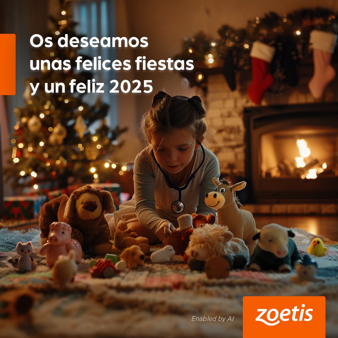 ✨ ¡Felices Fiestas de parte de todo el equipo de Zoetis España! ✨

Queremos agradeceros vuestro compromiso y dedicación a lo largo de este año. Gracias a vosotros seguimos avanzando en el cuidado y bienestar de los animales impulsando un futuro más saludable para todos 🌟