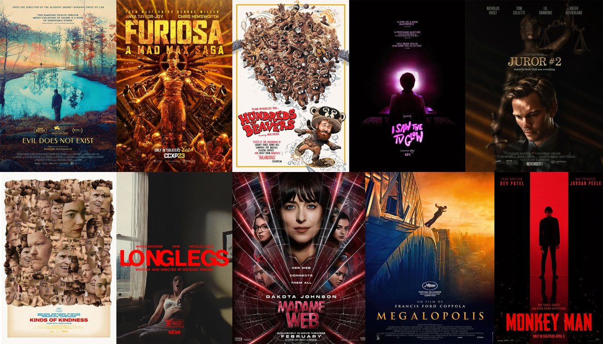 🔴 인디와이어가 꼽은 '2024년 최고의 영화 포스터 39' 🎬🎨 미국의 영화 전문 매체 인디와이어가 선정한, 올해 가장 눈길을 사로잡은 영화 포스터들...