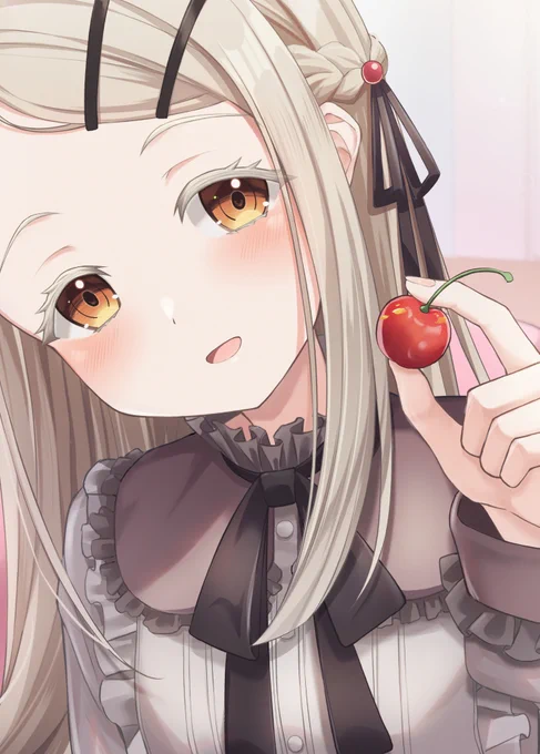 汐張神奈さんの、学マス×フルーツテーマのイラスト本に、広でゲスト参加させていただいてます!すごく素敵な本なのでぜひ見ていただければ!よろしくお願いいたします～!#学マス 