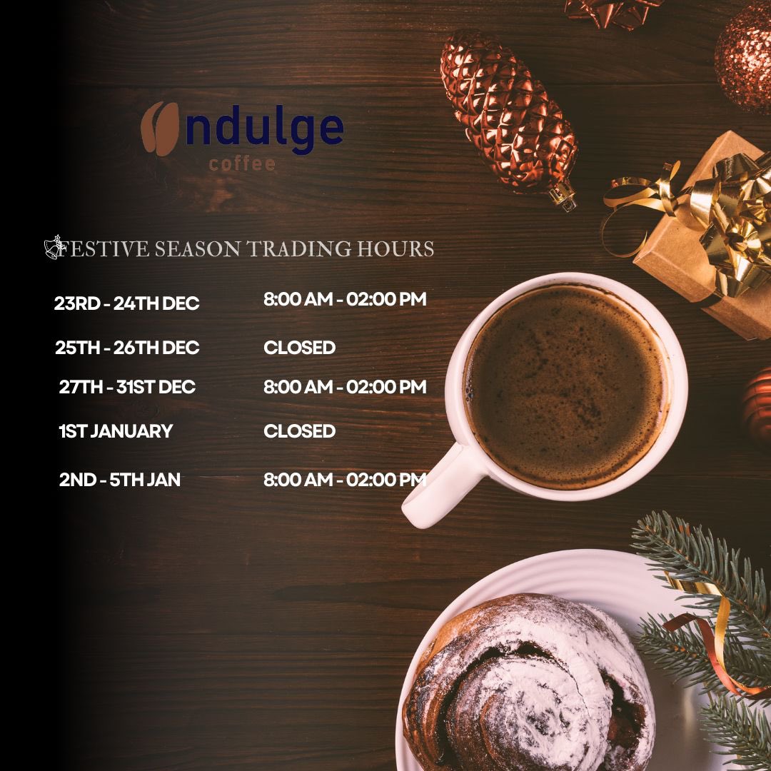 Please take note of our Festive Season Trading Hours