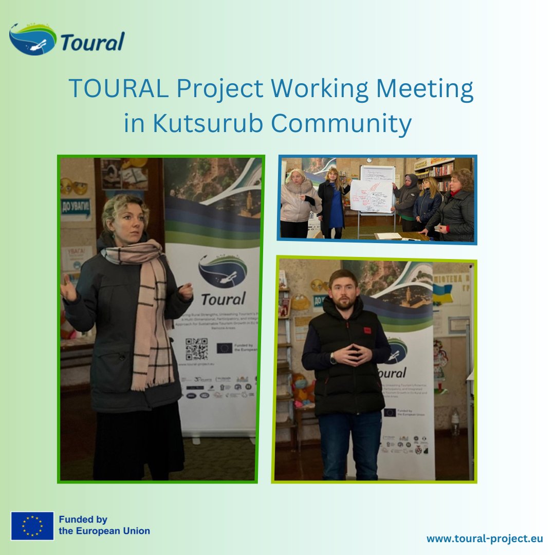 TOURAL Project (@touralproject) on Twitter photo On November 15, a working meeting of the #TOURAL project participants was held in the Kutsurub community with representatives of the local public, business & authorities.
Read more👉shorturl.at/evdUq
#RuralDevelopment #SustainableTourism #RuralTour <a href="/CORDIS_EU/">EU Research Results</a> <a href="/HorizonEU/">Horizon Europe 🇪🇺</a> On November 15, a working meeting of the #TOURAL project participants was held in the Kutsurub community with representatives of the local public, business & authorities.
Read more👉shorturl.at/evdUq
#RuralDevelopment #SustainableTourism #RuralTour <a href="/CORDIS_EU/">EU Research Results</a> <a href="/HorizonEU/">Horizon Europe 🇪🇺</a>