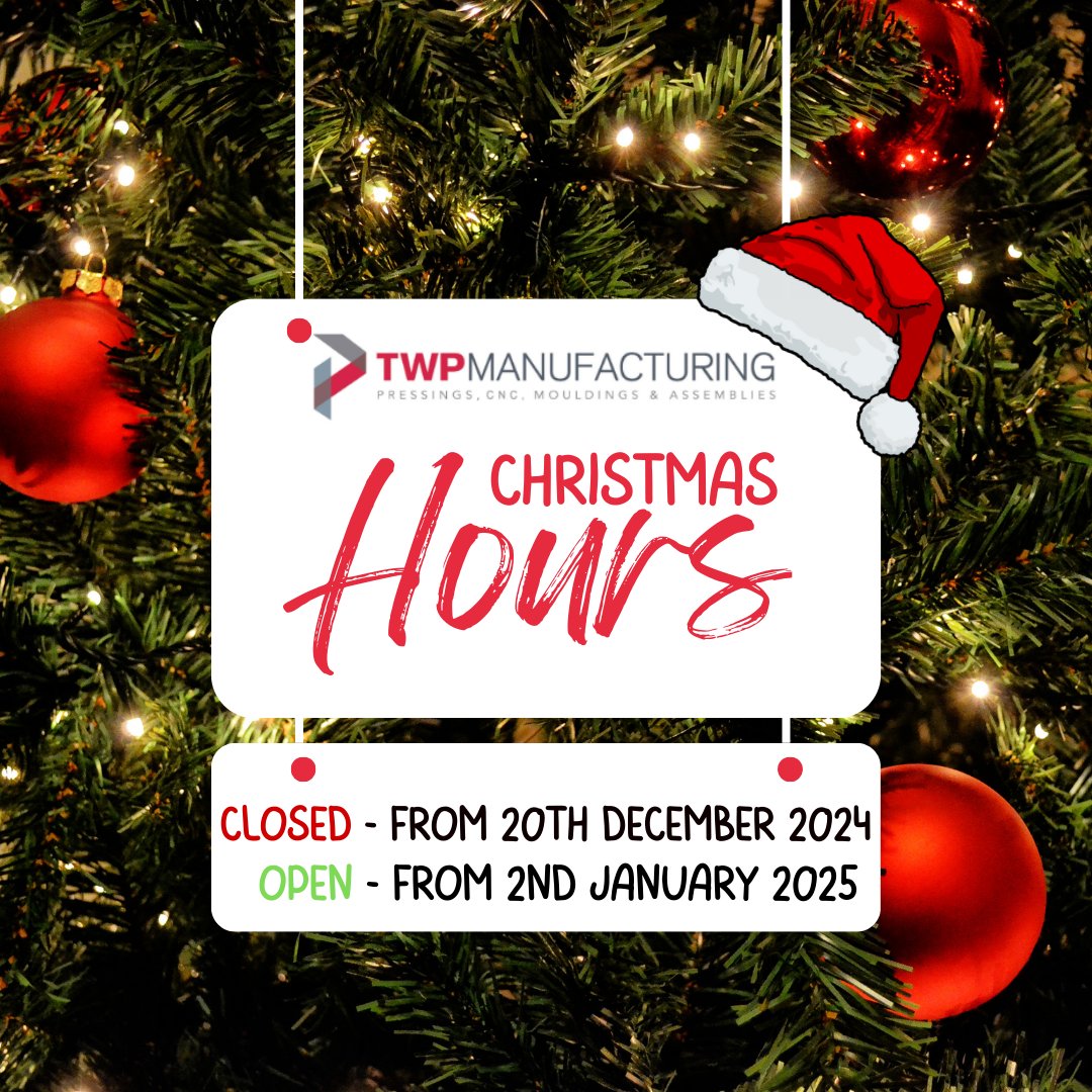 threewaypress's tweet photo. TWP Christmas Opening Hours👇🎄

We will be closed until Tuesday the 2nd of January to give our team time to enjoy the Christmas holiday!

#openhours #christmas #newyear #ukmfg #ukmanufacturing #supportukmfg https://t.co/V0FA5oOMH8
