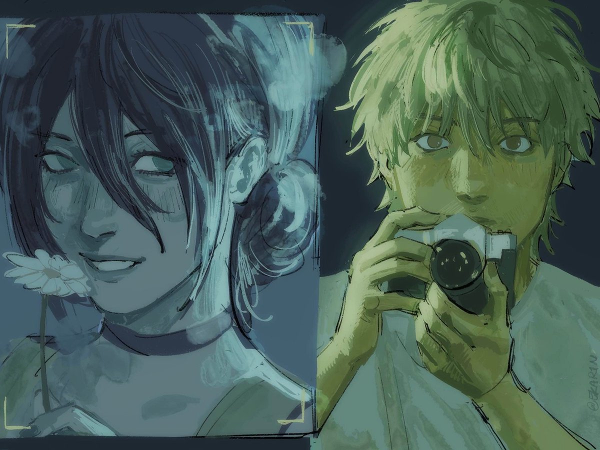 EKAR1N's tweet image. first love #chainsawman