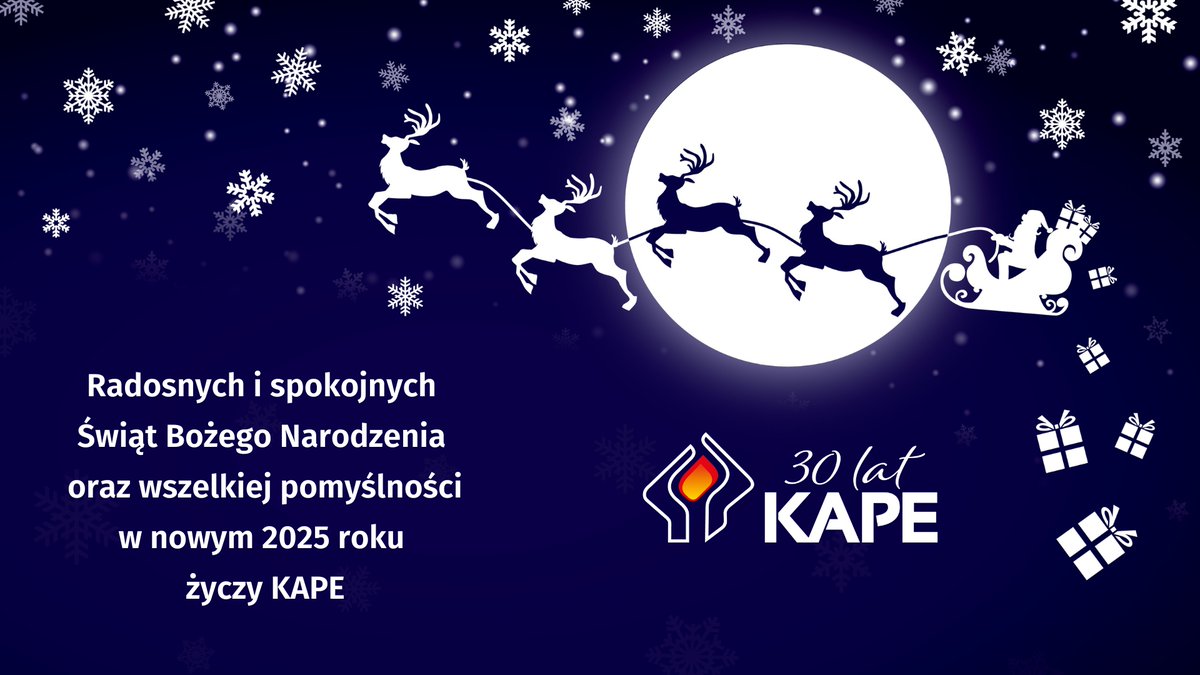 Radosnych i spokojnych Świąt Bożego Narodzenia 🎄🎅 oraz wszelkiej pomyślności w 🆕 nowym 2025 roku 🎆 życzy załoga <a href="/KAPEPolska/">KAPE</a>