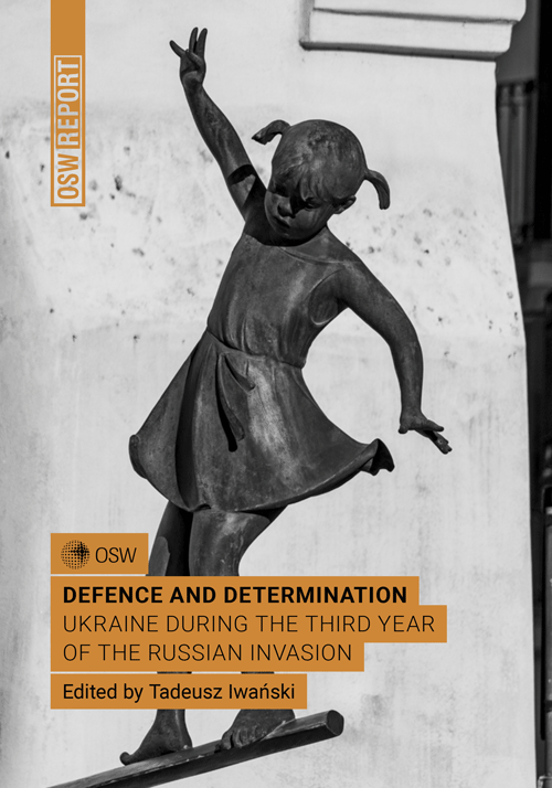OSW_eng's tweet photo. 🔵Defence and determination. 
🔵Nearly every sphere of the Ukrainian 🇺🇦 state has been transformed by the existential war with Russia 🇷🇺
🔵We look at the most profound shifts that took place after over 30 months of the full-scale invasion ⤵️
📑https://t.co/IW31yv5cIe https://t.co/mcqLdBsVC1