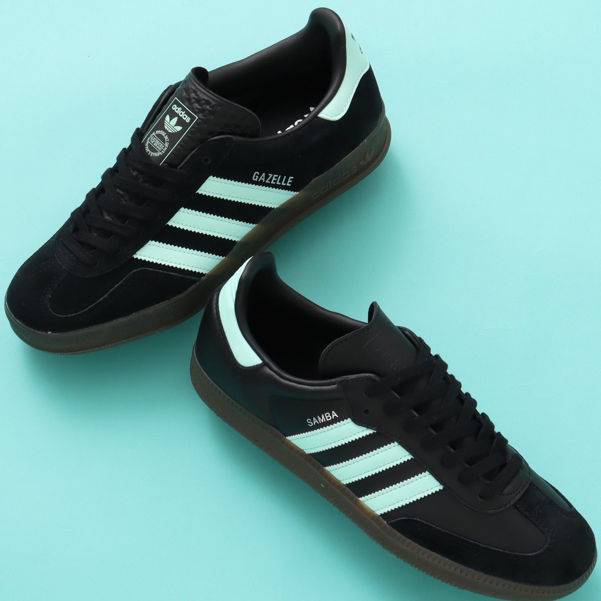 アディダス、ティファニーブルーみたいな「ガゼル インドア」「サンバ