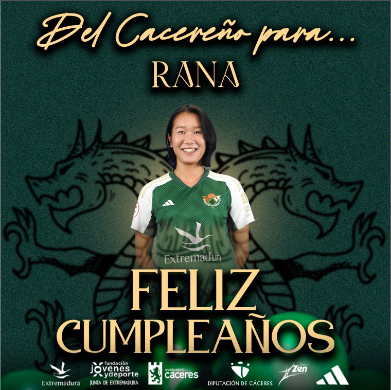 ¡Hoy es el cumpleaños de una de nuestras jugadoras! 🎉

¡Muchas felicidades, Rana!🎂