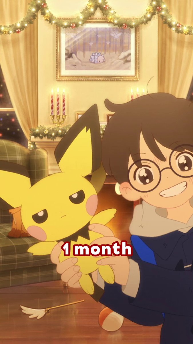 PokéMinutesシリーズの新しい動画が公開されたよ！
ピチューといっしょに過ごした成長記録。
みんなはポケモンとどんな年末年始を過ごす？
今回のアニメーションは三川音璃さん（<a href="/mtkwnr/">≋</a>）が描いてくれたよ。
公式YouTubeで見てね！
youtube.com/shorts/4iRs4Ld… #PokéMinutes #ポケミニッツ