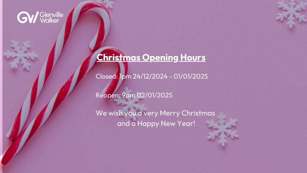We will be closed for the Christmas and New Year period from 1pm on 24th December 2024 to 1st January 2025.  Our office will reopen at 9am on Thursday, 2nd January 2025.

Have a Merry Christmas, and we look forward to seeing you all in the New Year. 🎉✨🎄