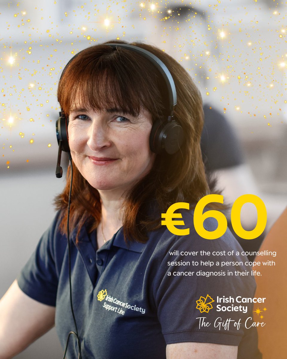 You can make a difference this Christmas with the gift of care 🎄

From transport, to end-of-life nursing services, your donation makes a huge impact on families affected by cancer over the festive season and beyond 🌟

Please, visit cancer.ie/Christmas and donate today 💛
