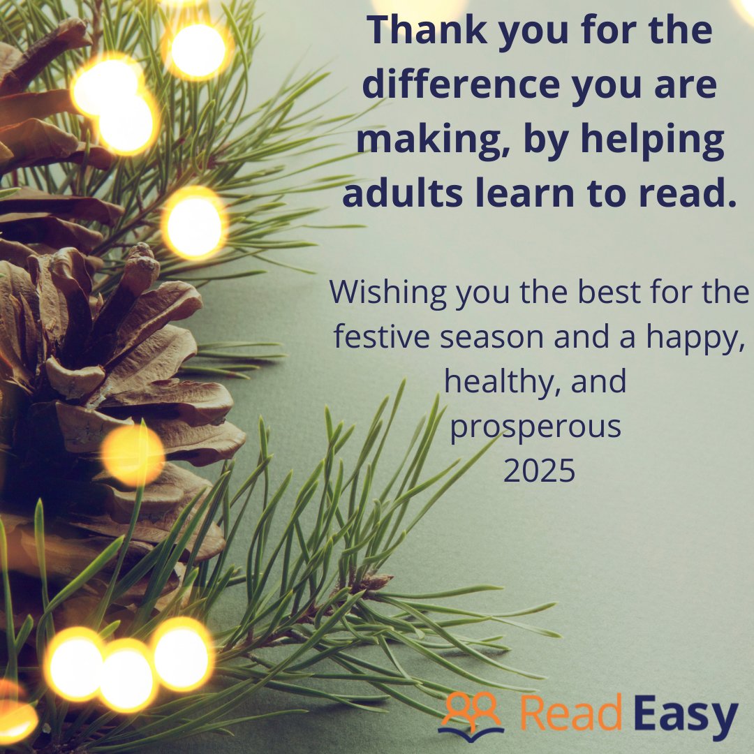 ReadEasyUK's tweet image. Thank you to our volunteers and supporters for embracing our vision to see all adults in the UK have the literacy skills they need to realise their potential and live life to the full. Together, we look forward to reaching even more new Readers in 2025!