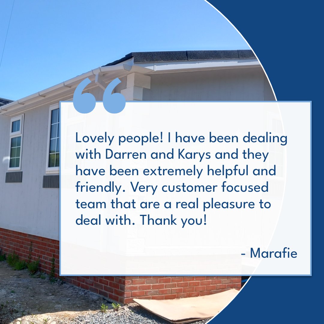 Thank you for the lovely feedback 💙 We’re so glad Darren and Karys made your experience a great one. Our team loves making customers feel valued and supported.

#Testimonial #HappyResidents #WyldecrestParks #ResidentialHomes