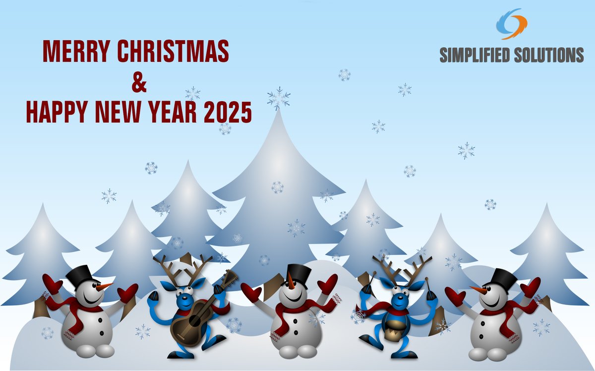 Simplified_Sol's tweet image. As the year draws to a close and the festive season is in full swing, Simplified Solutions extends its warmest wishes for a Merry Christmas and a Happy New Year 2025.

#ChristmasWishes #NewYear2025 #SimplifiedSolutions