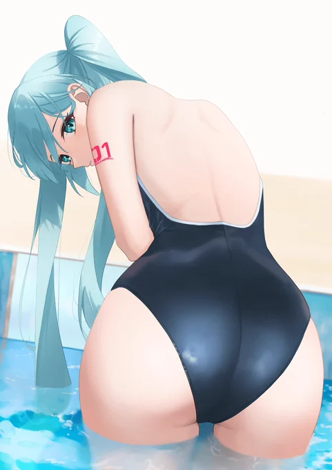#寒い時こそ水着絵を貼ろう 