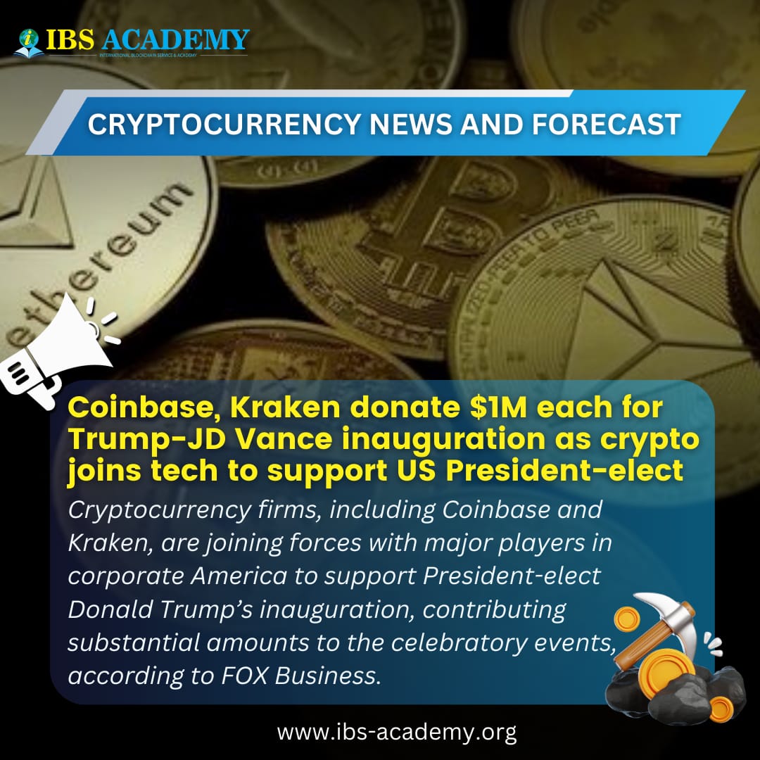 Coinbase, Kraken Donate $1M Each For Trump- JD vance Inauguration As ...