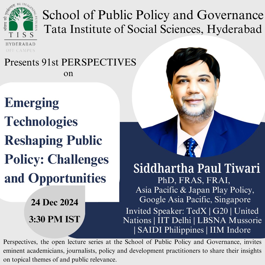 School of Public Policy and Governance, TISS tweet media