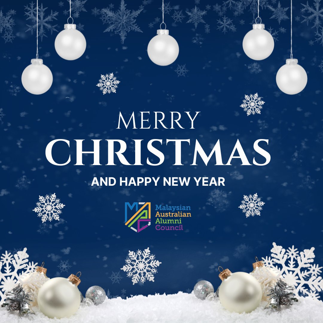 MsiaAusAlumni's tweet photo. 🎄✨ Wishing you all a Merry Christmas filled with joy, warmth, and love! ✨🎄

From all of us at the Malaysian Australian Alumni Council (MAAC), may this festive season bring happiness to you and your loved ones. 

#MerryChristmas #FestiveCheers https://t.co/zwJOAbRqBf