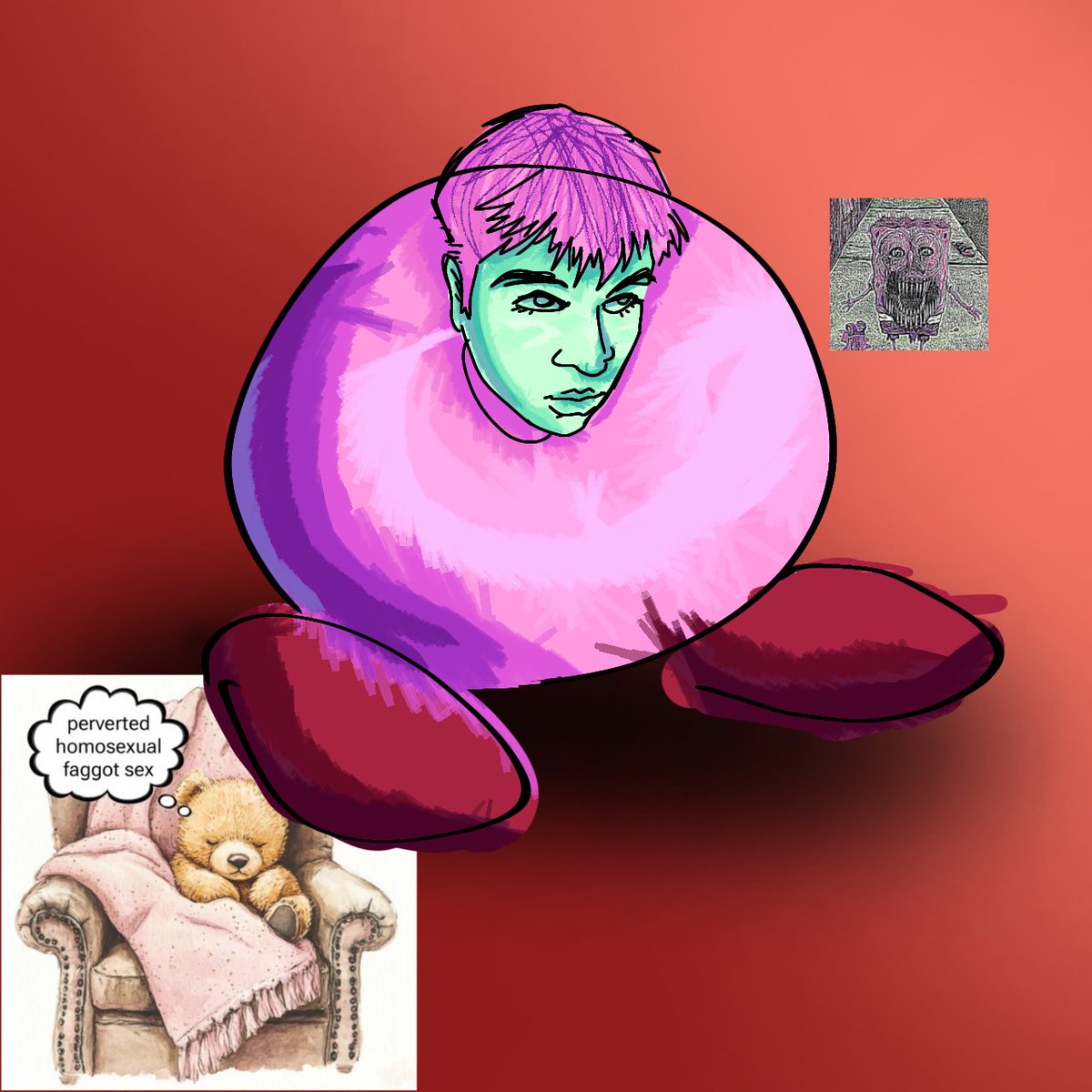 i drew this tonight and i wanted to ask if all the boys with big muscles and 2 pronouns to kiss me and tell me im a good artist/drawer follow <a href="/random_josee/">josee</a> (that's Also me WOAH😮🐿️ (the ciip munk is simpne)