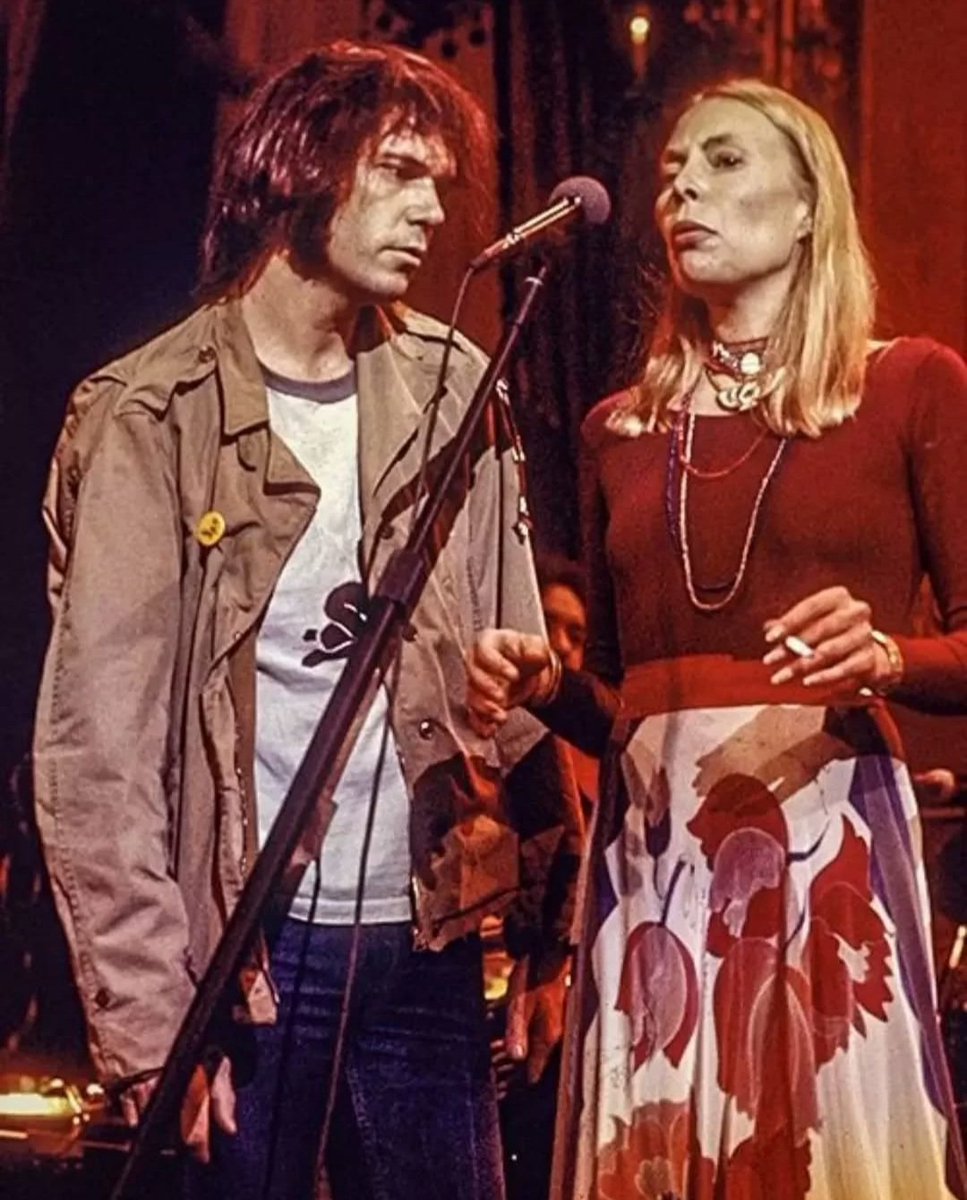 The Band's “The Last Waltz” performance by Neil Young and Joni Mitchell, Thanksgiving 1976.